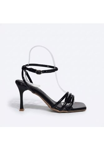 Sandalia Tacon Para Mujer 7701-Z471 NEGRO CHAROL ZAVATTY Zavatty
