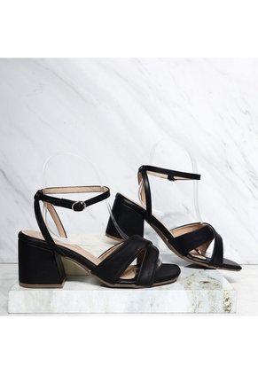 Sandalia Tacon Para Mujer Q278-Z471 NEGRO ZAVATTY