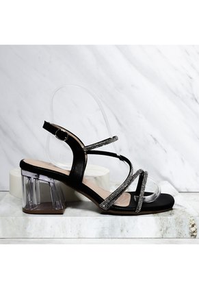 Sandalia Tacon Para Mujer W47-Z471 NEGRO X MURANO ZAVATTY