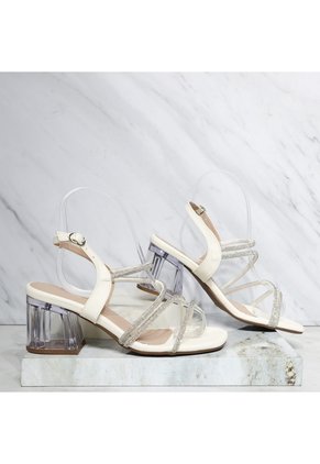 Sandalia Tacon Para Mujer W47-Z471 PLATA X MURANO ZAVATTY