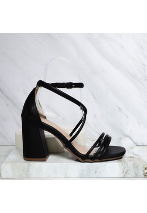 Sandalia Tacon Para Mujer J144-Z471 NEGRO ZAVATTY
