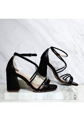 Sandalia Tacon Para Mujer J144-Z471 NEGRO ZAVATTY