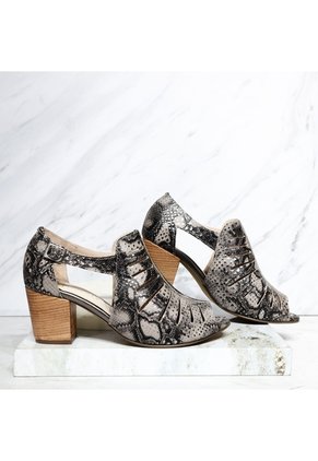Sandalia Tacon Para Mujer H-WANDA PLOMO CUERO ZAVATTY