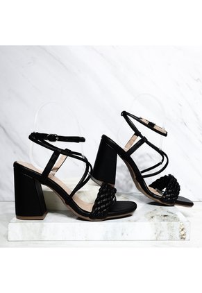 Sandalia Tacon Para Mujer J137-Z471 NEGRO ZAVATTY