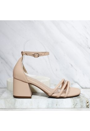 Sandalia Tacon Para Mujer Q264-Z471 NUDE ZAVATTY