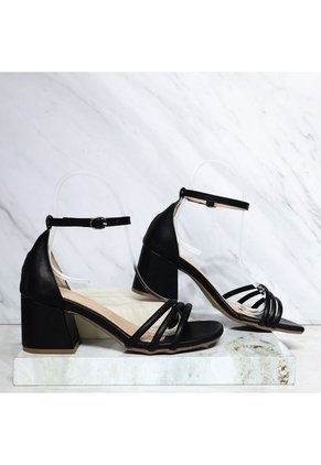 Sandalia Tacon Para Mujer Q264-Z471 NEGRO ZAVATTY