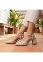 Tacon Para Mujer C01-1-Z522 TAUPE CUERO ZAVATTY de Zavatty