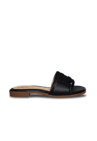 Sandalia Plana Para Mujer P322-Z84 NEGRO ZAVATTY Zavatty