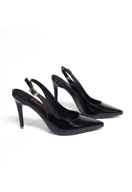 Tacon Para Mujer 046-Z601 NEGRO CHAROL ZAVATTY