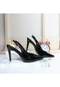 Tacon Para Mujer 046-Z601 NEGRO CHAROL ZAVATTY de Zavatty