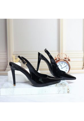 Tacon Para Mujer 046-Z601 NEGRO CHAROL ZAVATTY