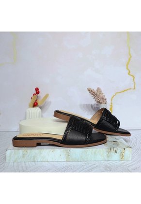 Sandalia Plana Para Mujer P322-Z84 NEGRO ZAVATTY