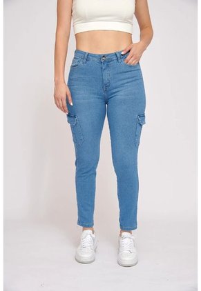 JEANS MUJER AZUL ZIPORA  STEEL