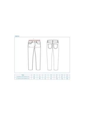 JEANS MUJER AZUL ZIPORA TEMPO