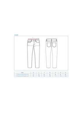 JEANS MUJER MARRÓN ZIPORA FISHER