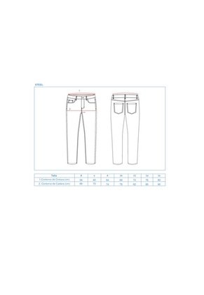 JEANS MUJER AZUL ZIPORA  STEEL