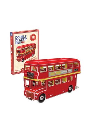 ROMPECABEZAS ARMABLE DOUBLE DECKER BUS 3D - 57P - CUBIC FUN