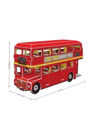 ROMPECABEZAS ARMABLE DOUBLE DECKER BUS 3D - 57P - CUBIC FUN