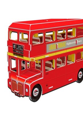ROMPECABEZAS ARMABLE DOUBLE DECKER BUS 3D - 57P - CUBIC FUN