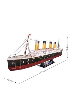 ROMPECABEZAS ARMABLE TITANIC 3D - 266P - CUBIC FUN