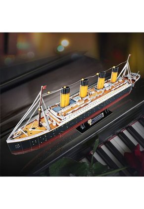 ROMPECABEZAS ARMABLE TITANIC 3D - 266P - CUBIC FUN