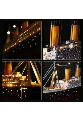 ROMPECABEZAS ARMABLE TITANIC 3D - 266P - CUBIC FUN