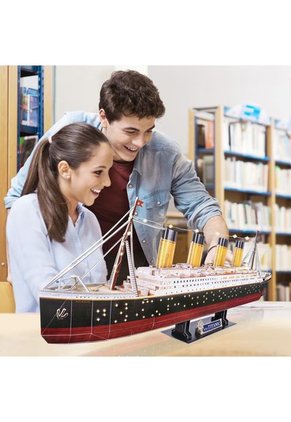 ROMPECABEZAS ARMABLE TITANIC 3D - 266P - CUBIC FUN